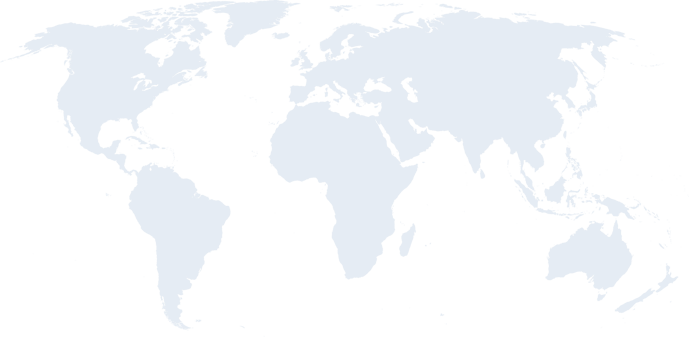 A world map with markers placed for every Scoot headquarters location.